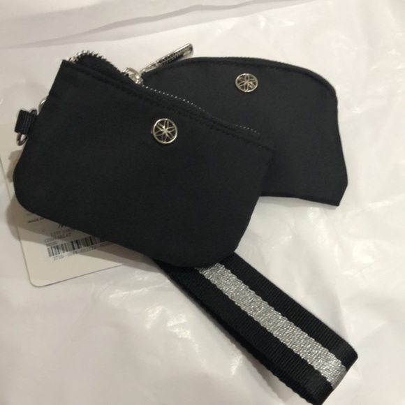 Gaiam essentials 2pack black duo wristlet with black silver wrist strap new - Picture 5 of 11